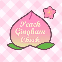 Значок Peach Gingham Check Theme